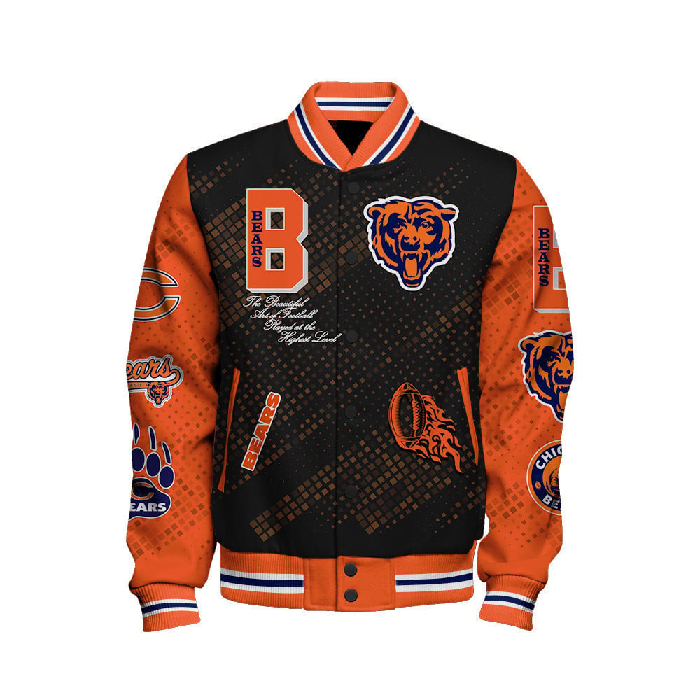 Chicago Bears National Football Conference Unisex Varsity Jacket AZBTVJK000003