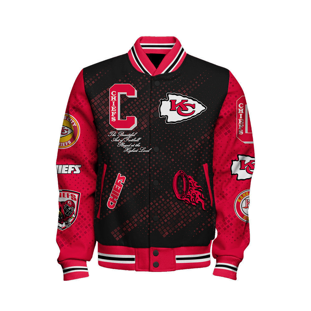 Kansas City Chiefs National Football Conference Unisex Varsity Jacket AZBTVJK000005