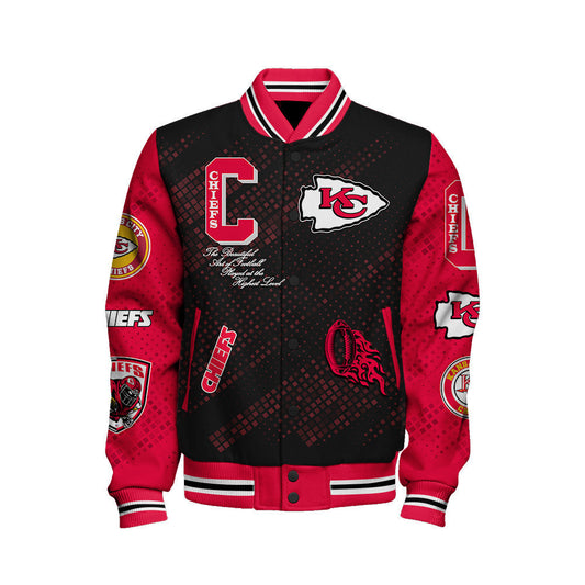 Kansas City Chiefs National Football Conference Unisex Varsity Jacket AZBTVJK000005