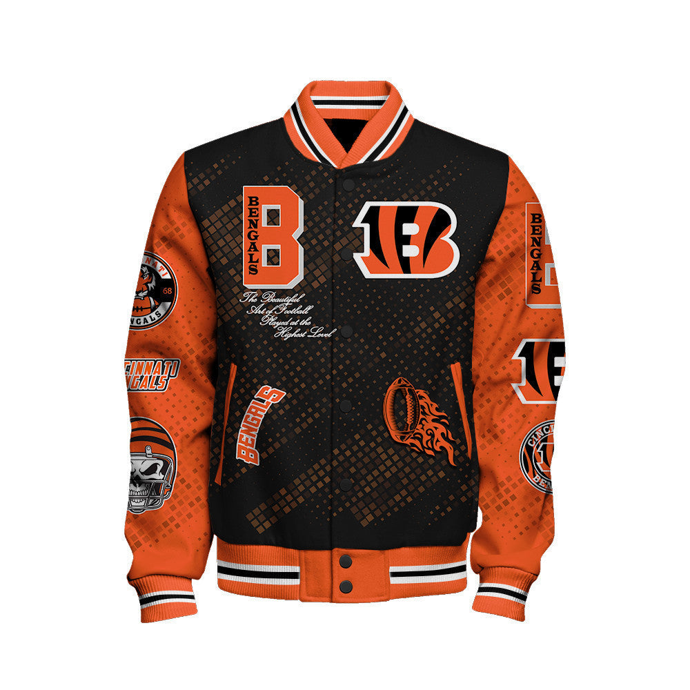 Cincinnati Bengals National Football Conference Unisex Varsity Jacket AZBTVJK000007