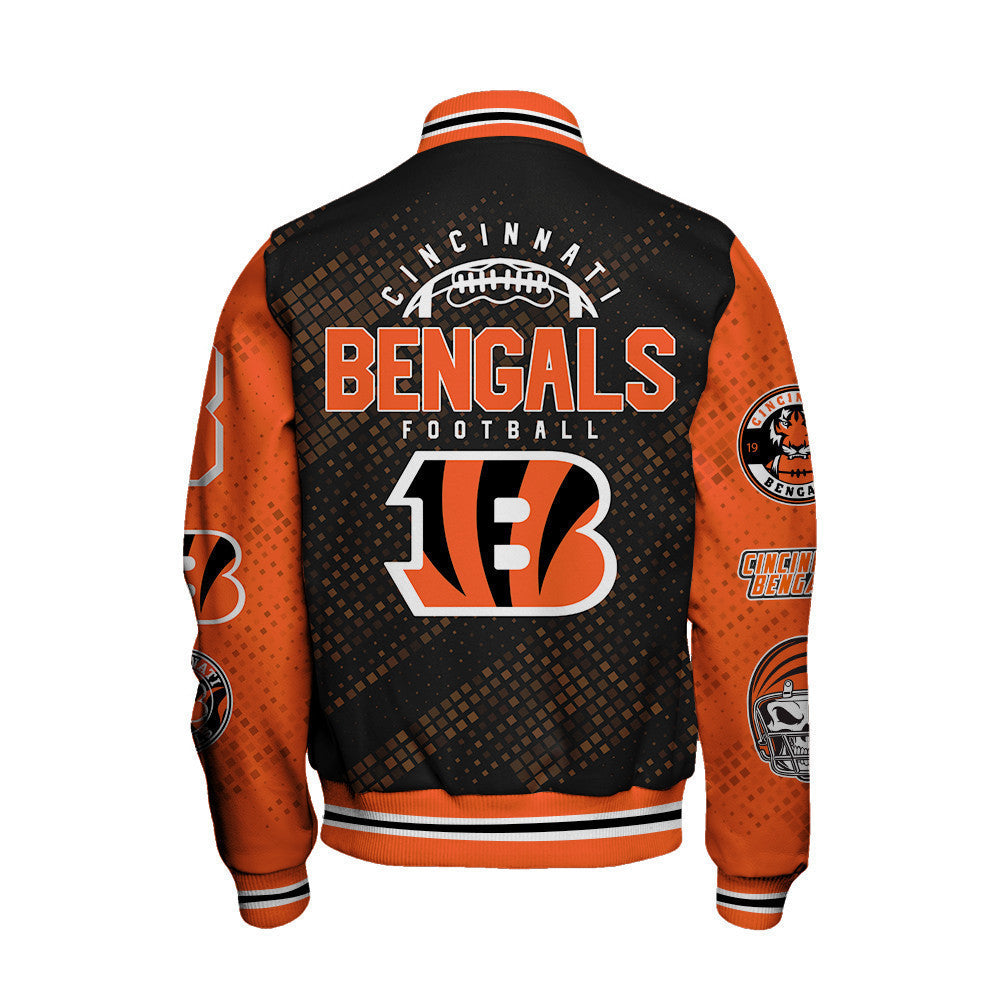 Cincinnati Bengals National Football Conference Unisex Varsity Jacket AZBTVJK000007