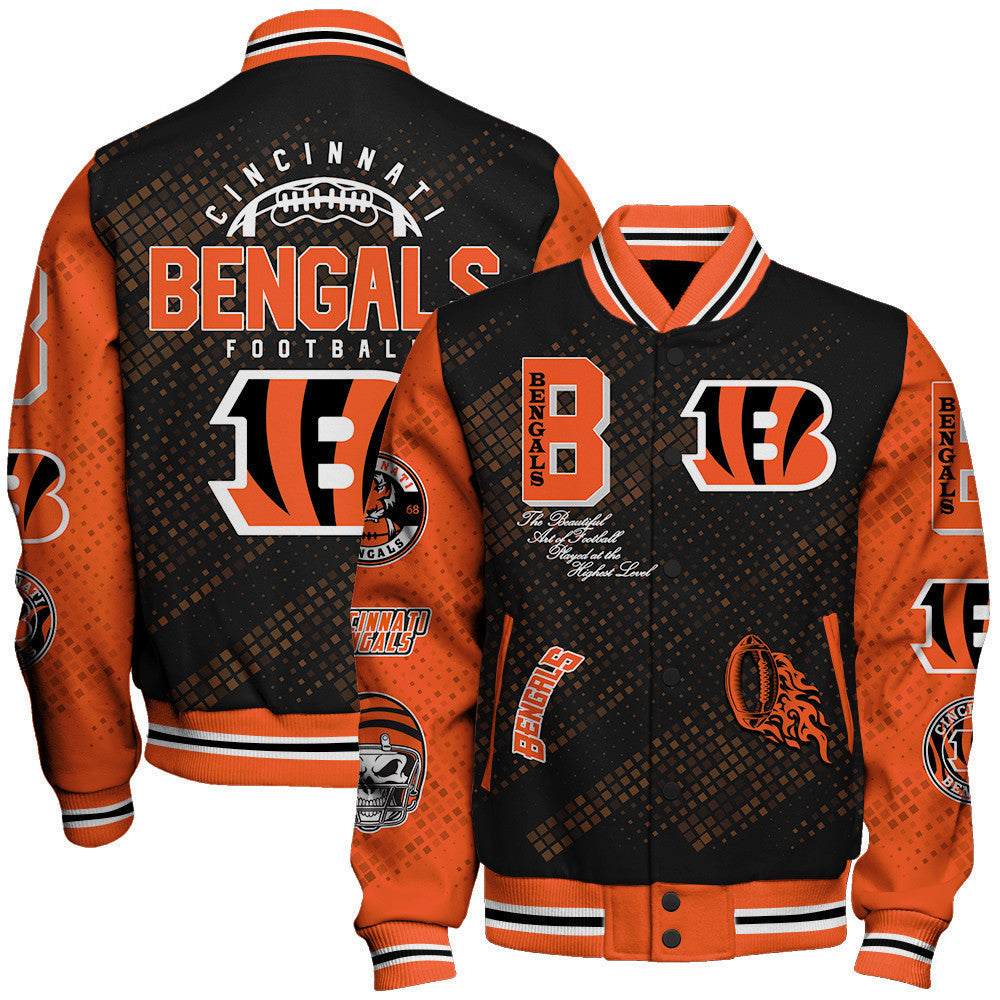 Cincinnati Bengals National Football Conference Unisex Varsity Jacket AZBTVJK000007