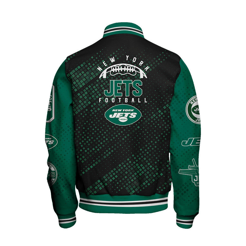 New York Jets National Football Conference Unisex Varsity Jacket AZBTVJK000004