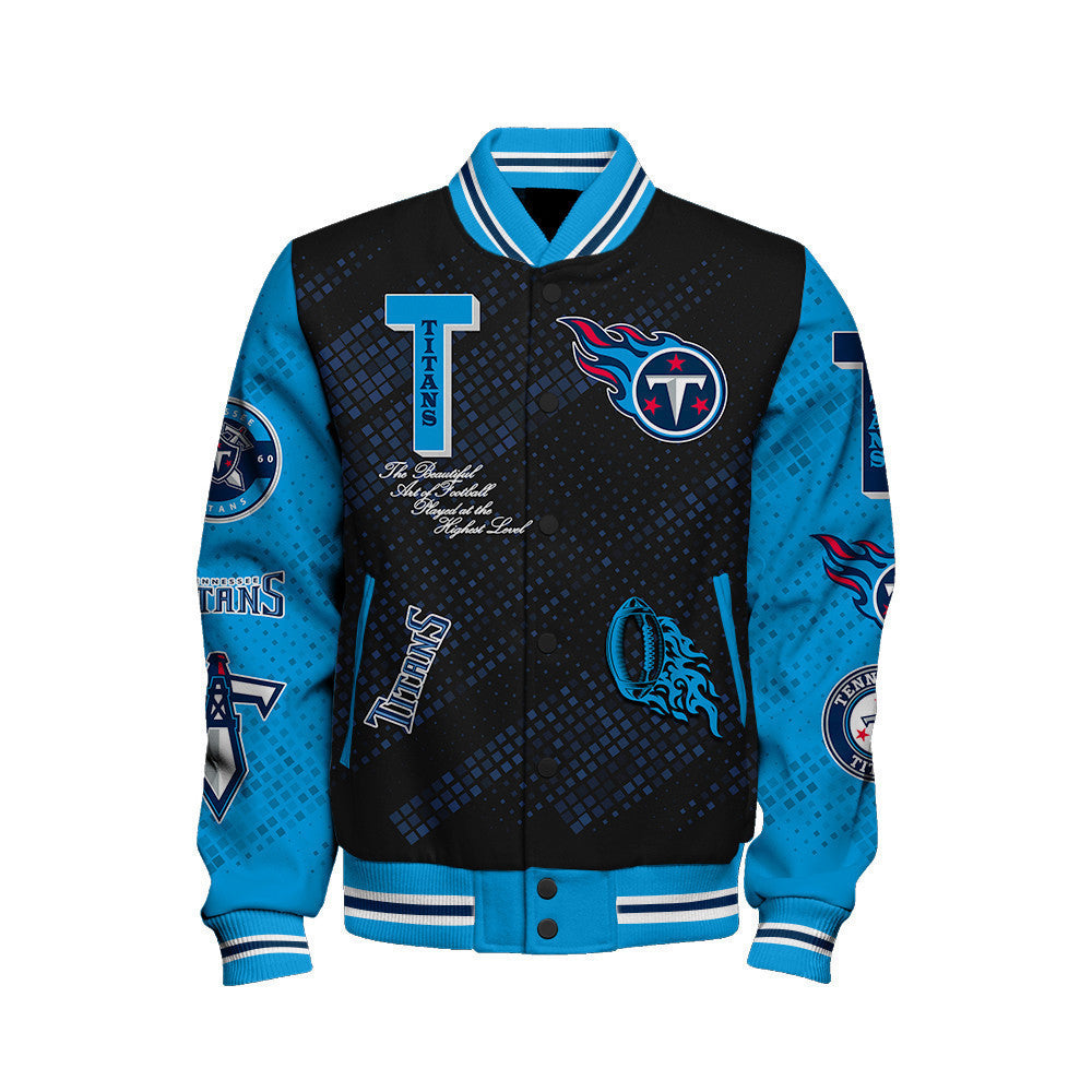 Tennessee Titans National Football Conference Unisex Varsity Jacket AZBTVJK000015