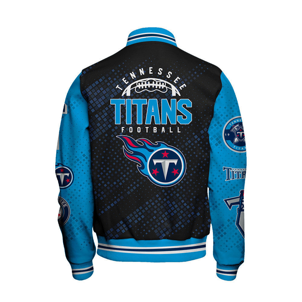 Tennessee Titans National Football Conference Unisex Varsity Jacket AZBTVJK000015