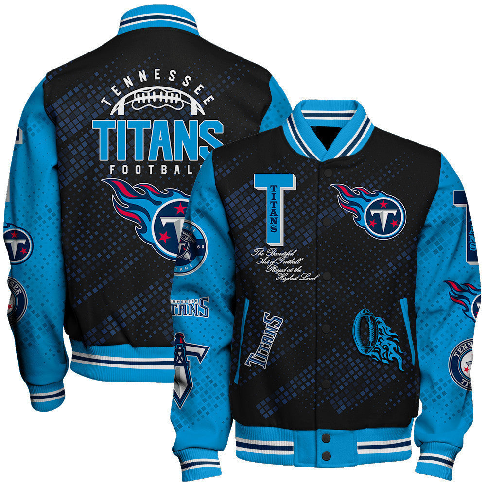Tennessee Titans National Football Conference Unisex Varsity Jacket AZBTVJK000015