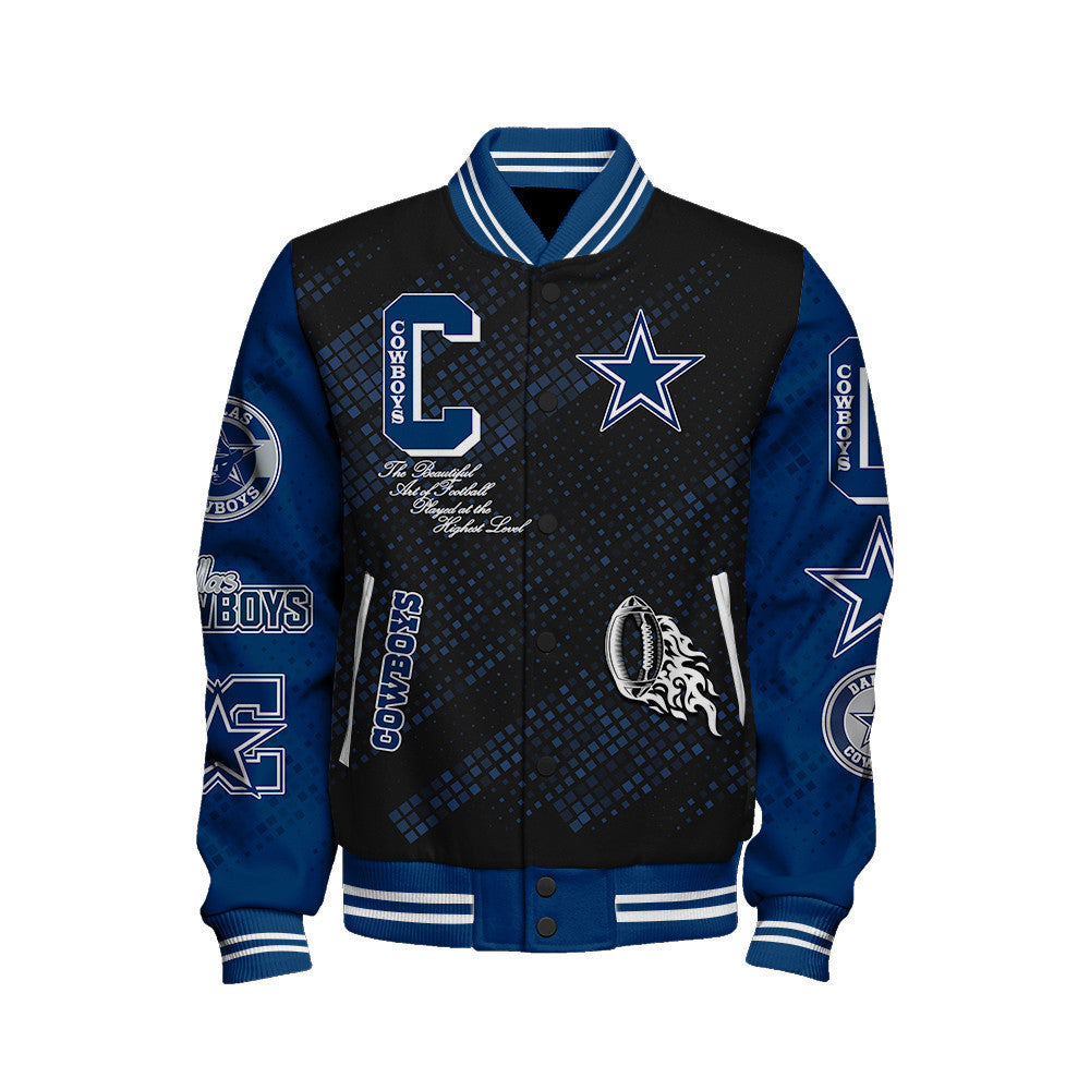 Dallas Cowboys National Football Conference Unisex Varsity Jacket AZBTVJK000011