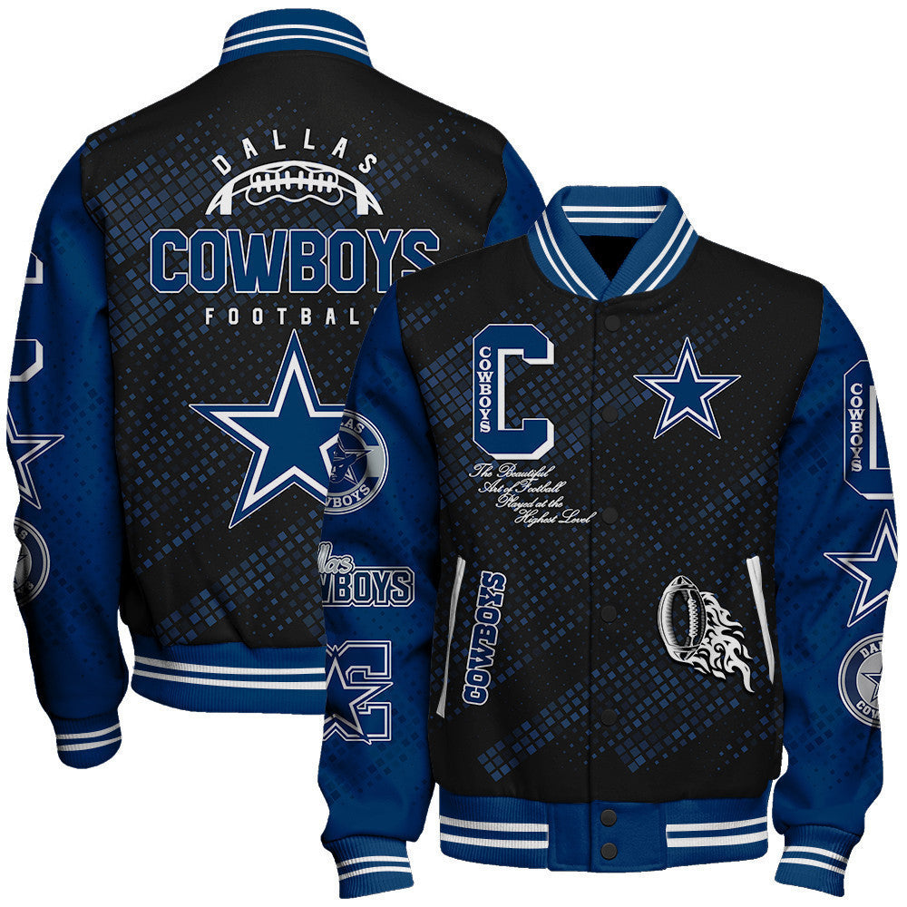 Dallas Cowboys National Football Conference Unisex Varsity Jacket AZBTVJK000011