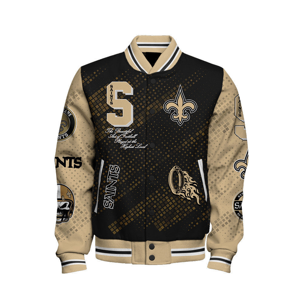 New Orleans Saints National Football Conference Unisex Varsity Jacket AZBTVJK000013