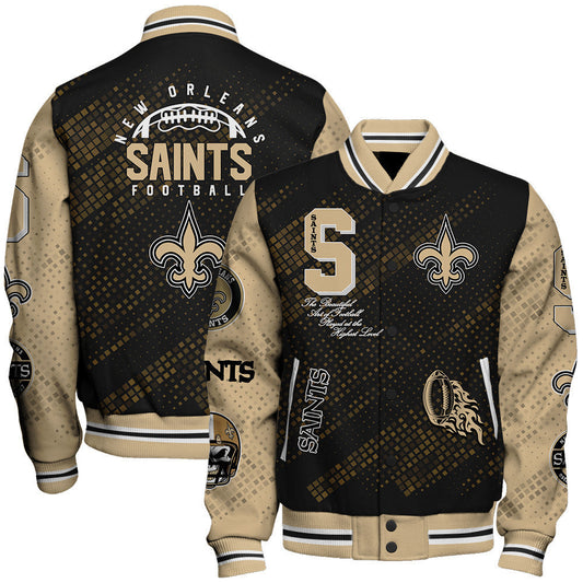 New Orleans Saints National Football Conference Unisex Varsity Jacket AZBTVJK000013