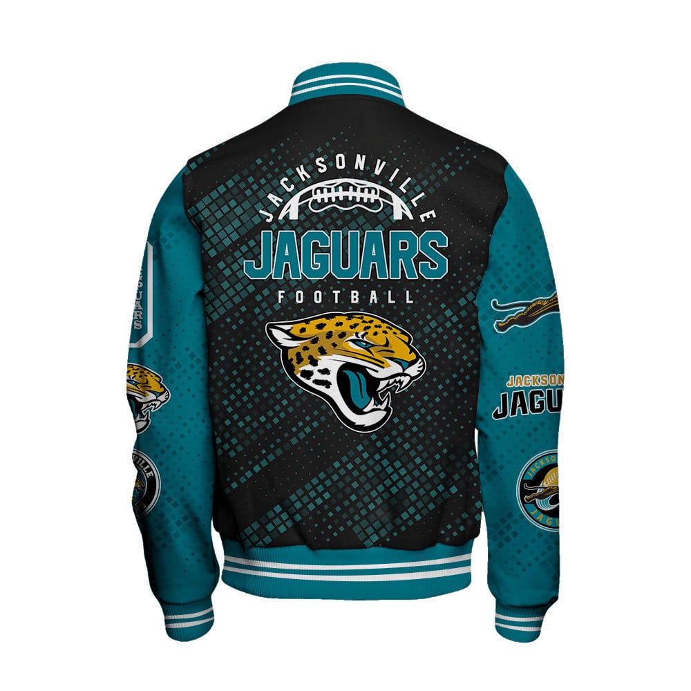 Jacksonville Jaguars National Football Conference Unisex Varsity Jacket AZBTVJK000016