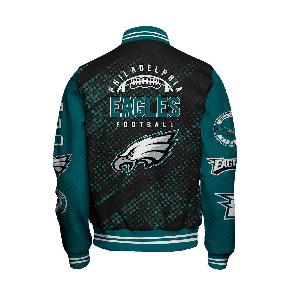 Philadelphia Eagles National Football Conference Unisex Varsity Jacket AZBTVJK000010