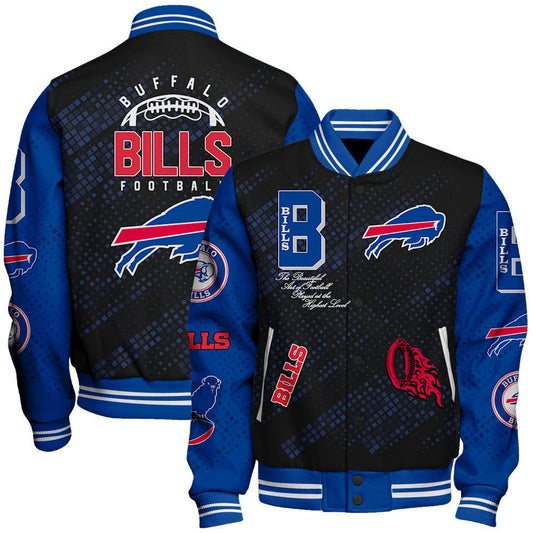 Buffalo Bills National Football Conference Unisex Varsity Jacket AZBTVJK000023