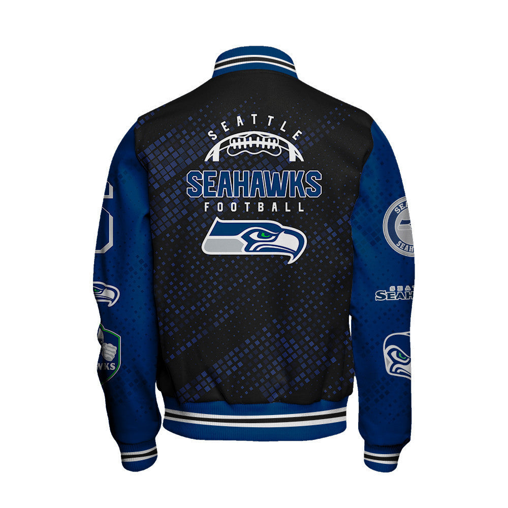 Seattle Seahawks National Football Conference Unisex Varsity Jacket AZBTVJK000022