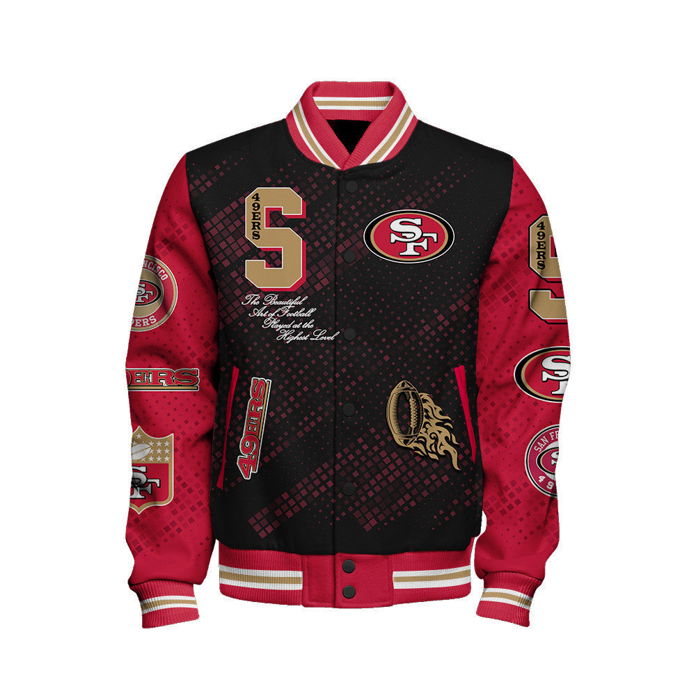San Francisco 49ers National Football Conference Unisex Varsity Jacket AZBTVJK000017
