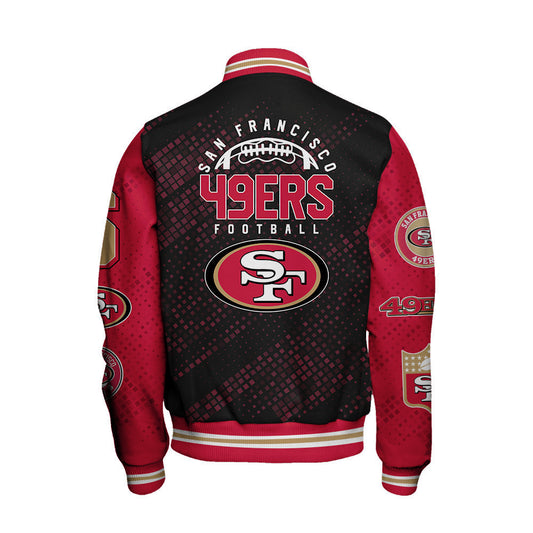 San Francisco 49ers National Football Conference Unisex Varsity Jacket AZBTVJK000017