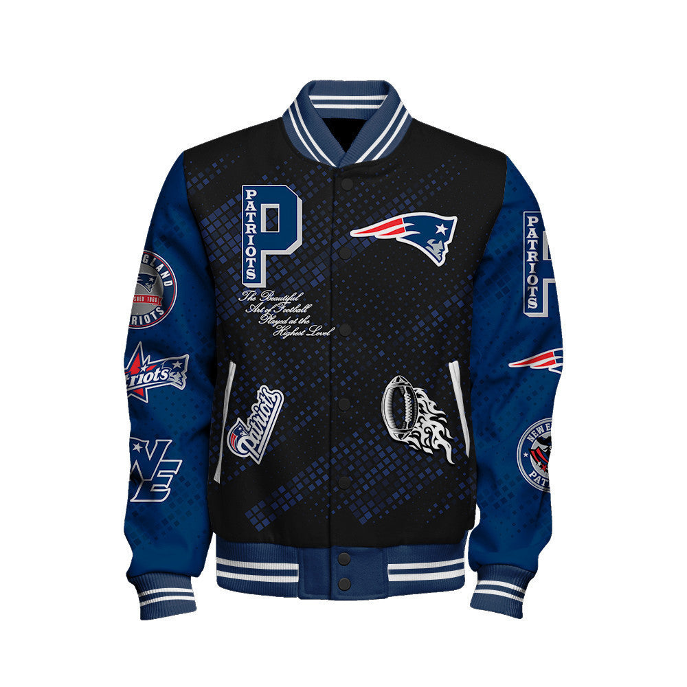 New England Patriots National Football Conference Unisex Varsity Jacket AZBTVJK000025