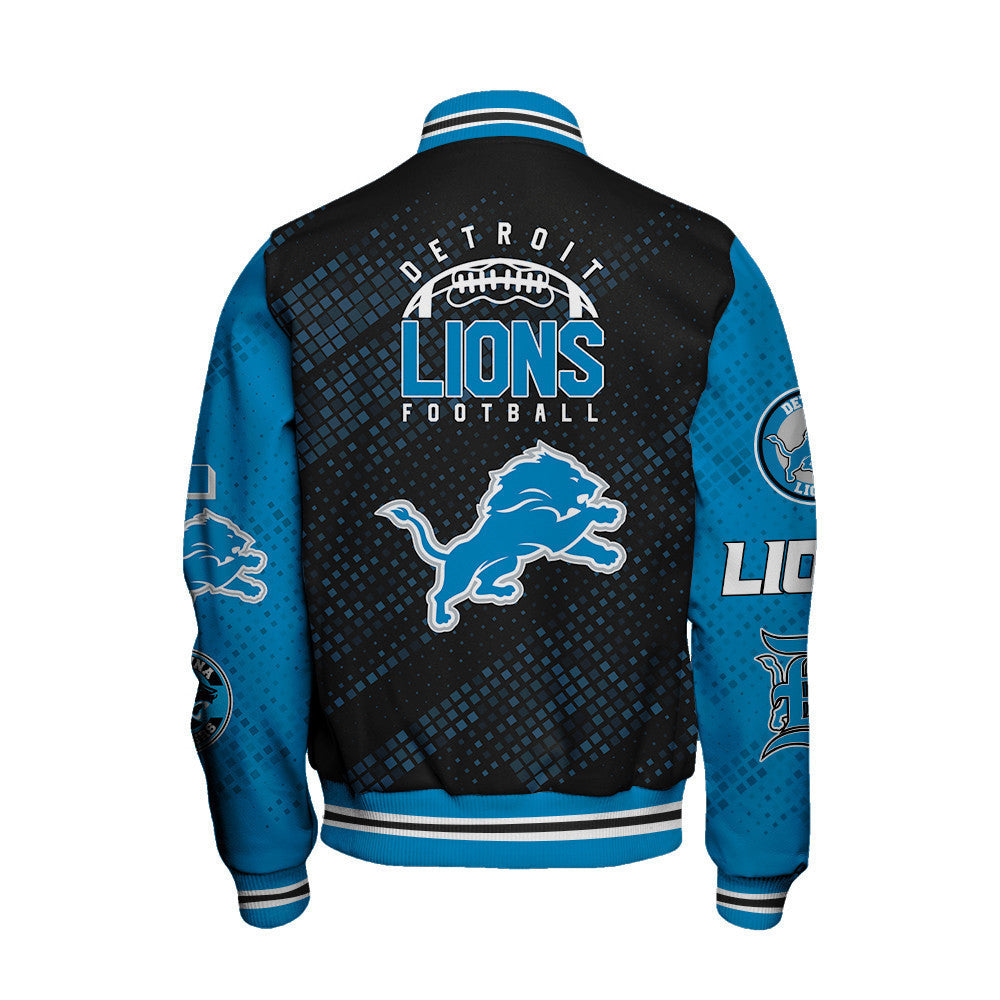 Detroit Lions National Football Conference Unisex Varsity Jacket AZBTVJK000032