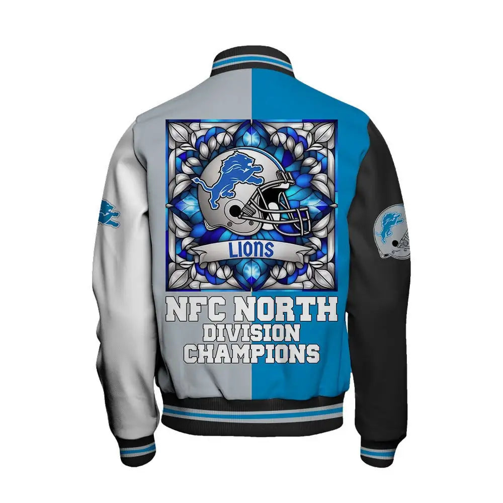 Detroit Lions National Football Conference Unisex Varsity Jacket AZBTVJK000031