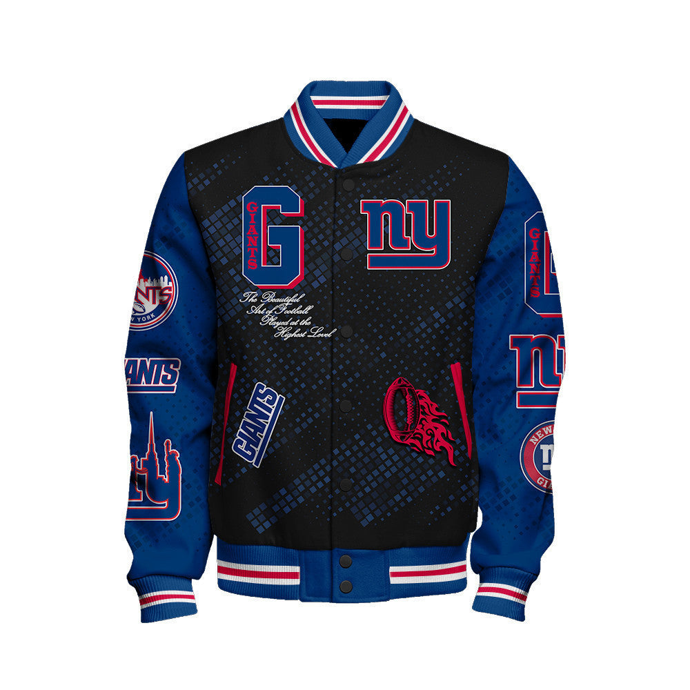 New York Giants National Football Conference Unisex Varsity Jacket AZBTVJK000028