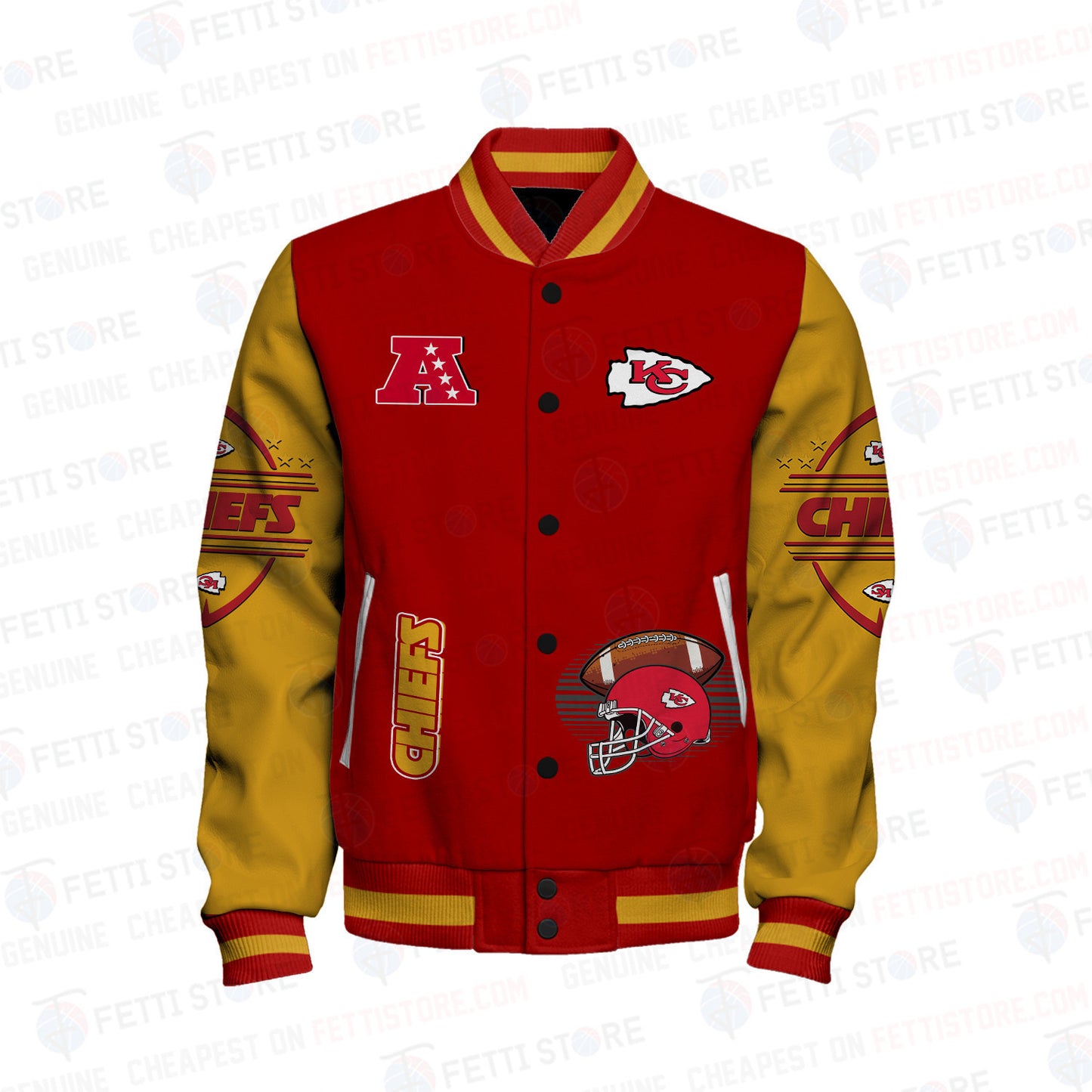 Kansas City Chiefs National Football Conference Unisex Varsity Jacket AZBTVJK000029