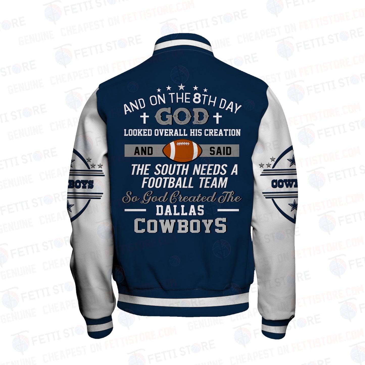 Dallas Cowboys National Football Conference Unisex Varsity Jacket AZBTVJK000037