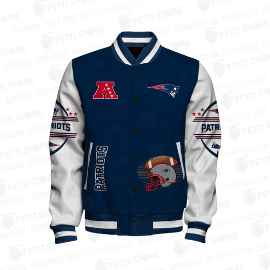 New England Patriots National Football Conference Unisex Varsity Jacket AZBTVJK000038