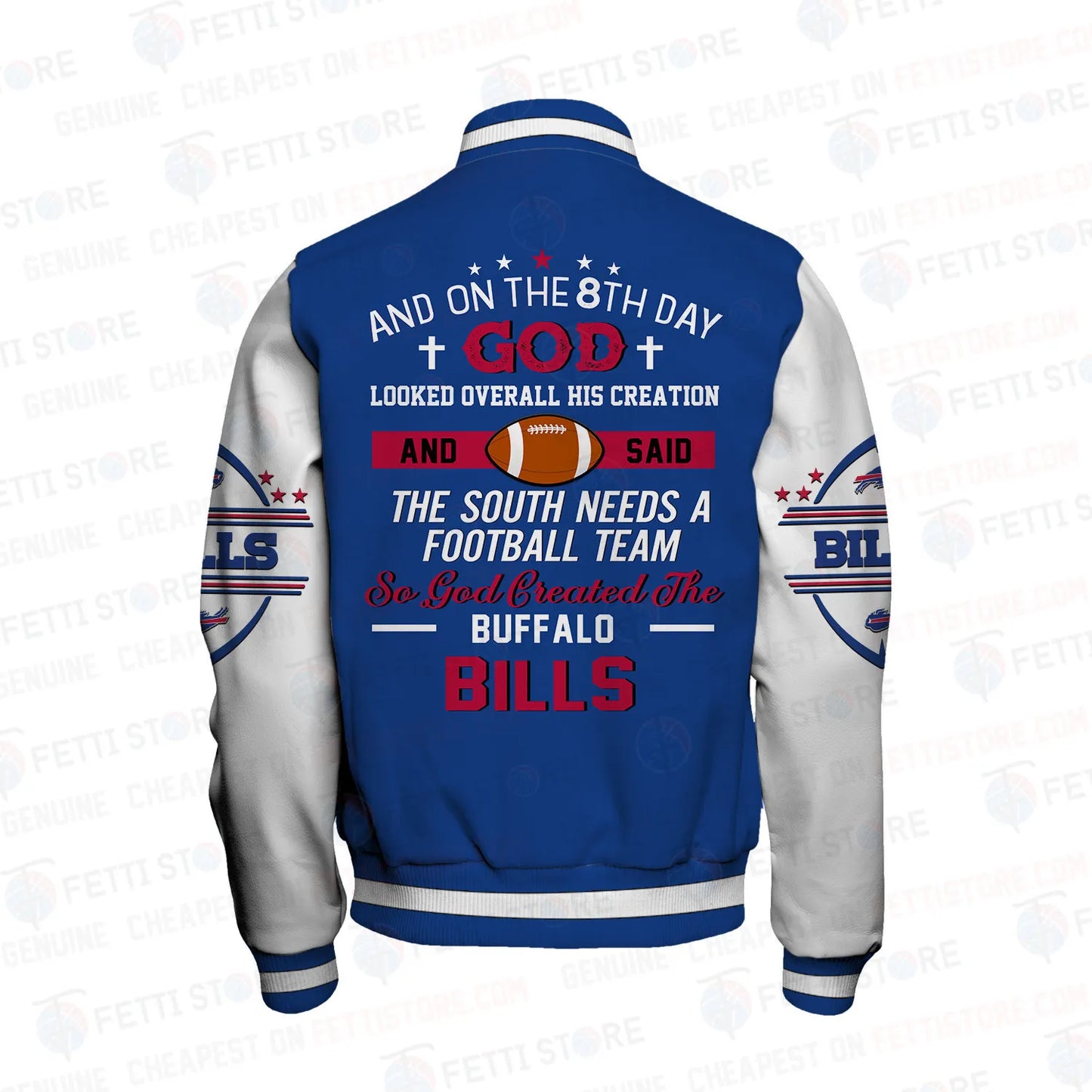 Buffalo Bills National Football Conference Unisex Varsity Jacket AZBTVJK000035