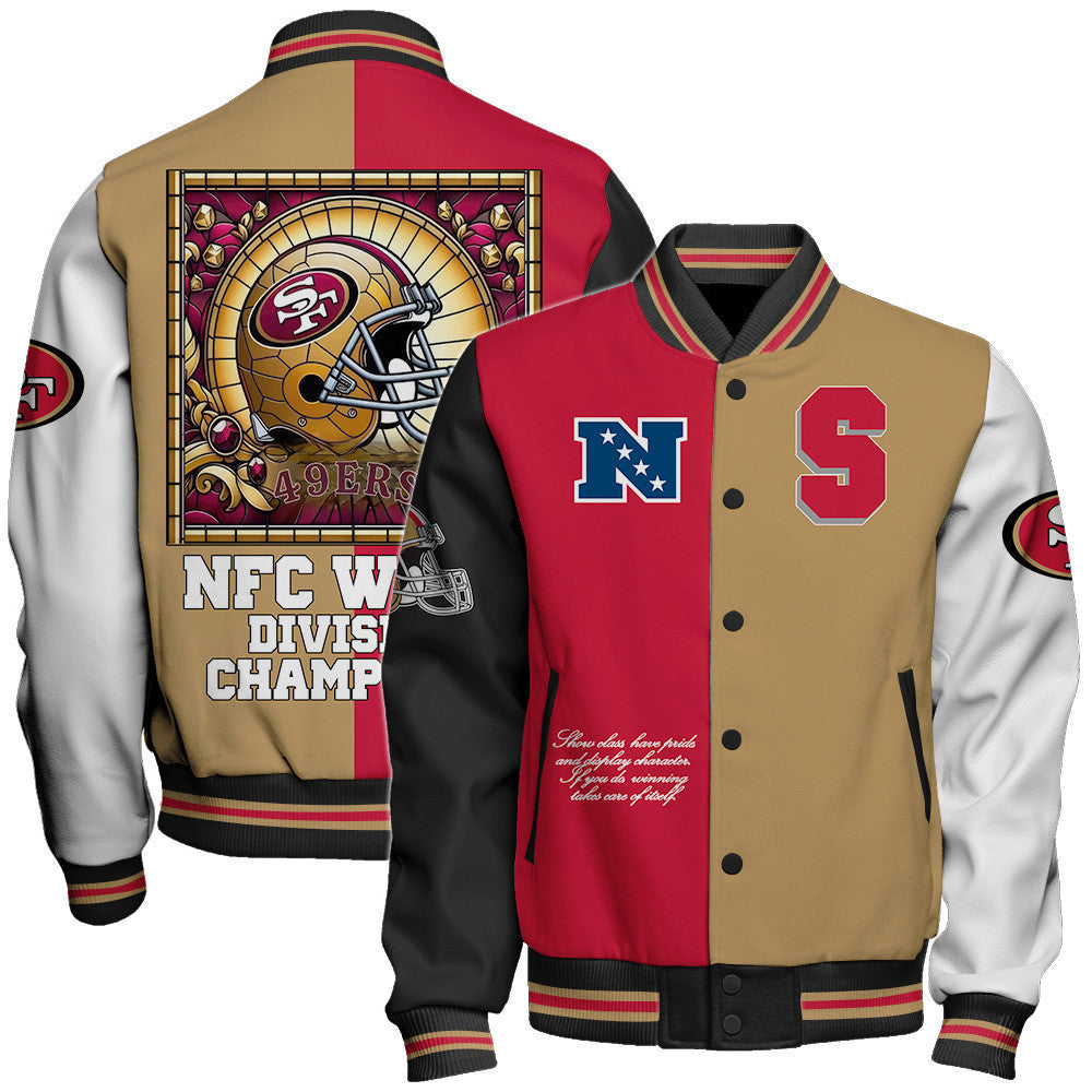 San Francisco 49ers National Football Conference Unisex Varsity Jacket AZBTVJK000036