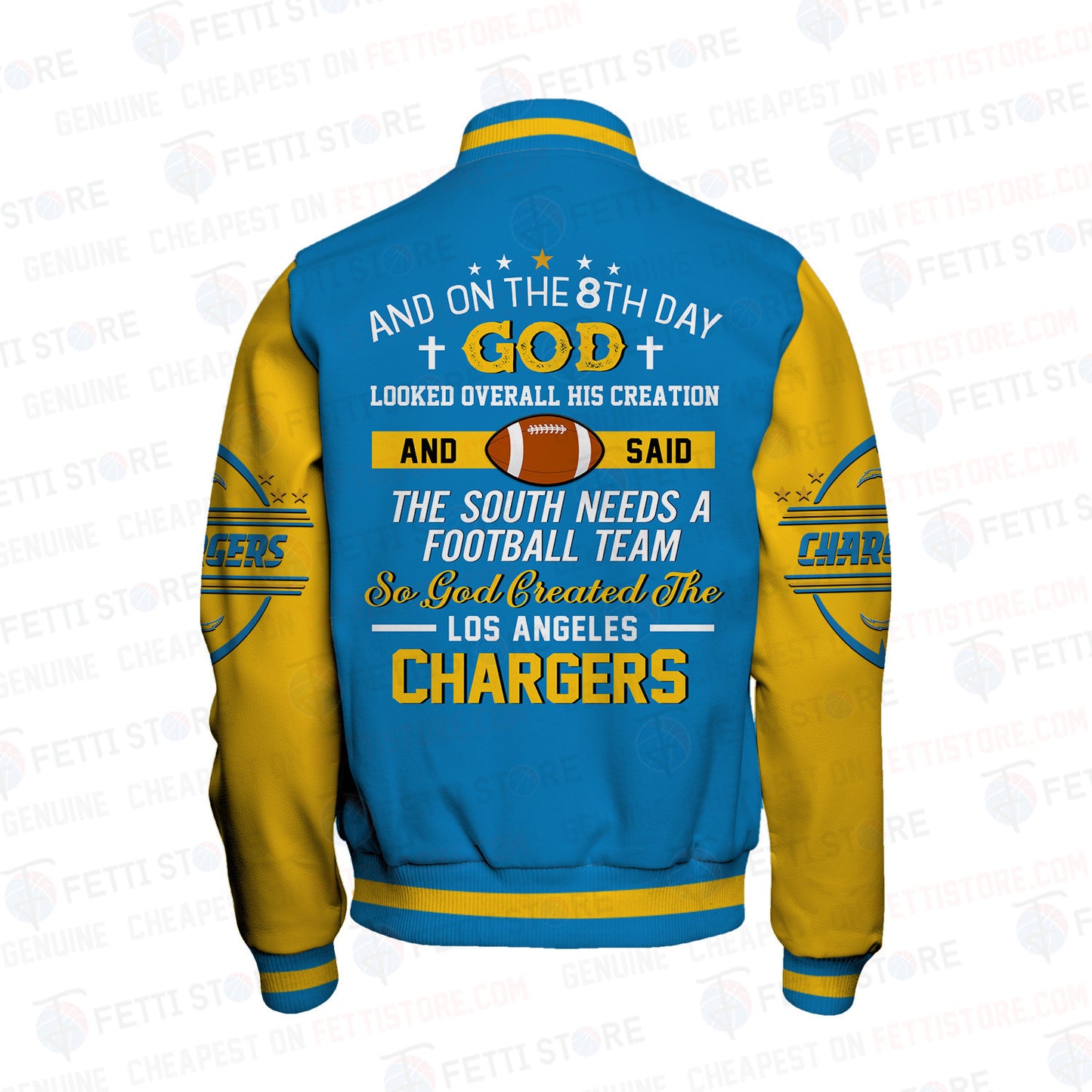 Los Angeles Chargers National Football Conference Unisex Varsity Jacket AZBTVJK000034