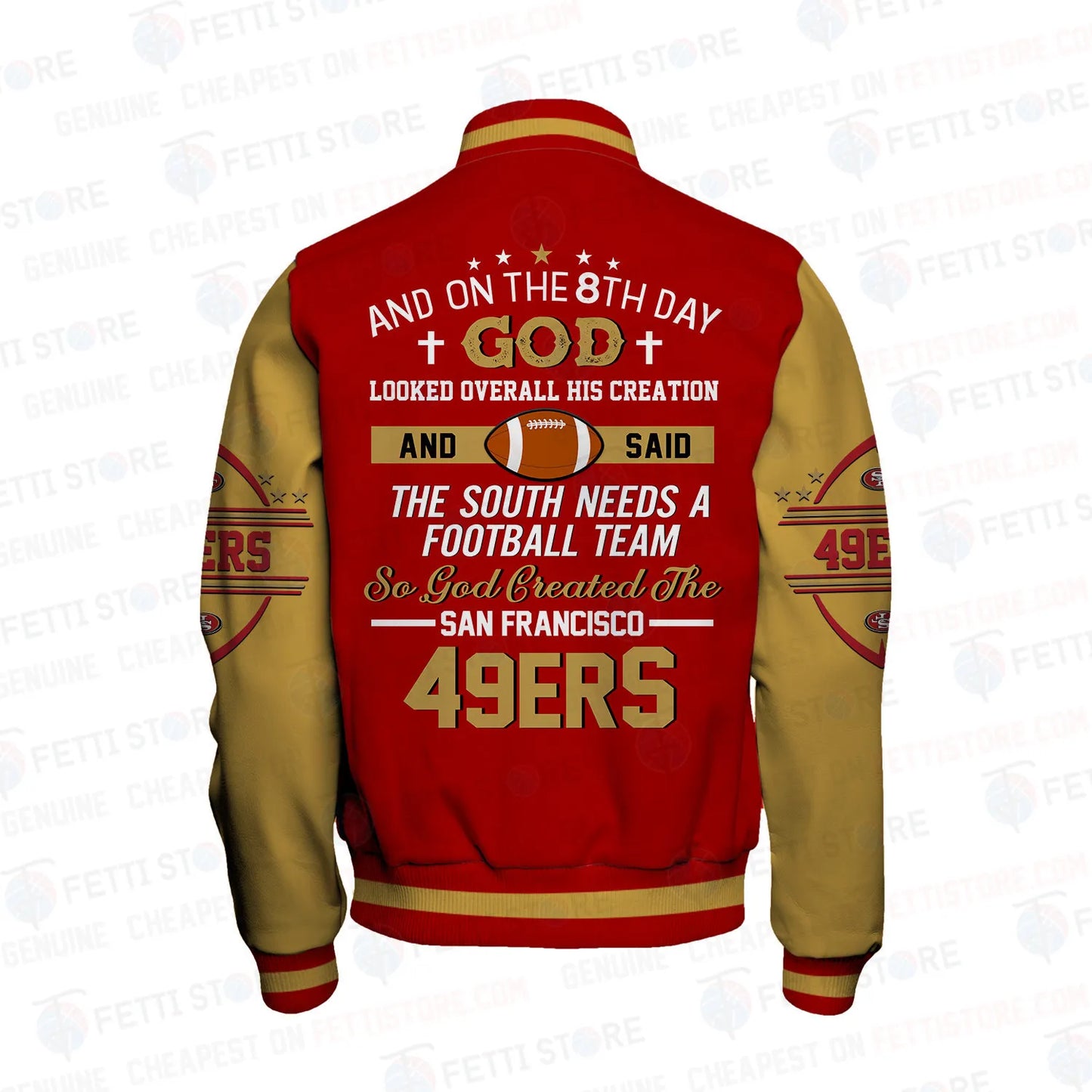 San Francisco 49ers National Football Conference Unisex Varsity Jacket AZBTVJK000039