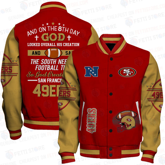 San Francisco 49ers National Football Conference Unisex Varsity Jacket AZBTVJK000039
