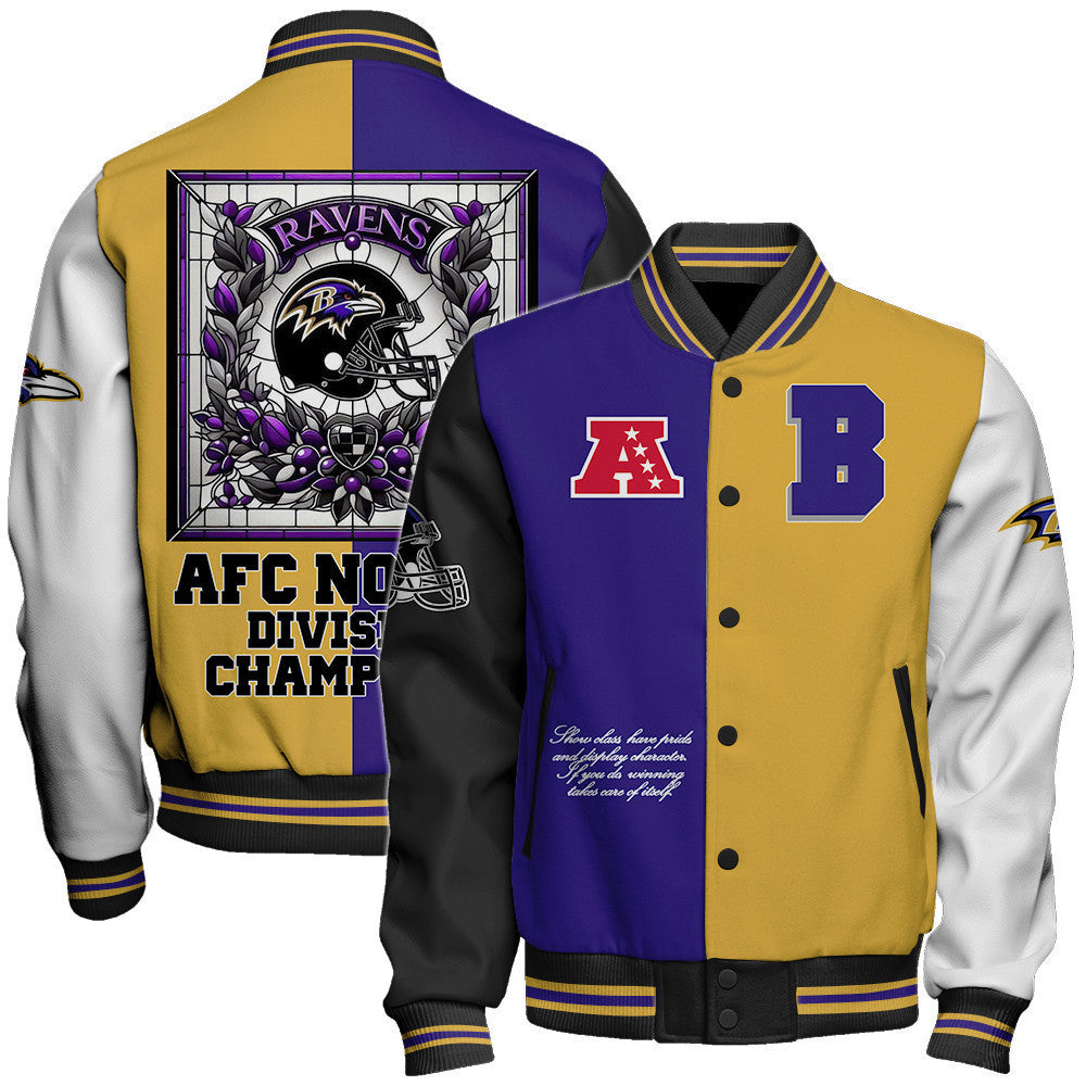 Baltimore Ravens National Football Conference Unisex Varsity Jacket AZBTVJK000040