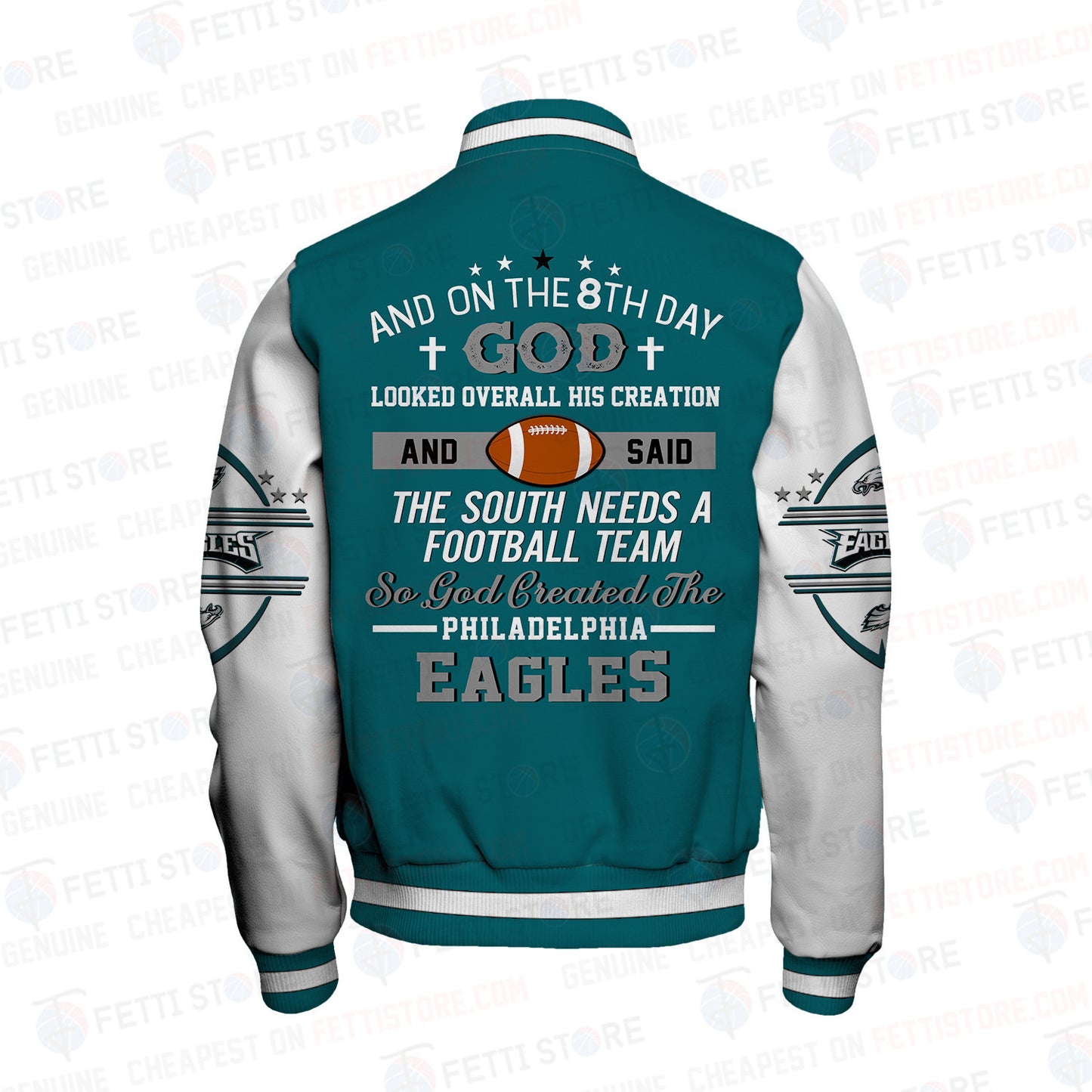 Philadelphia Eagles National Football Conference Unisex Varsity Jacket AZBTVJK000041