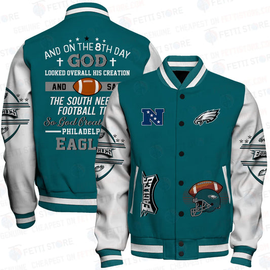 Philadelphia Eagles National Football Conference Unisex Varsity Jacket AZBTVJK000041