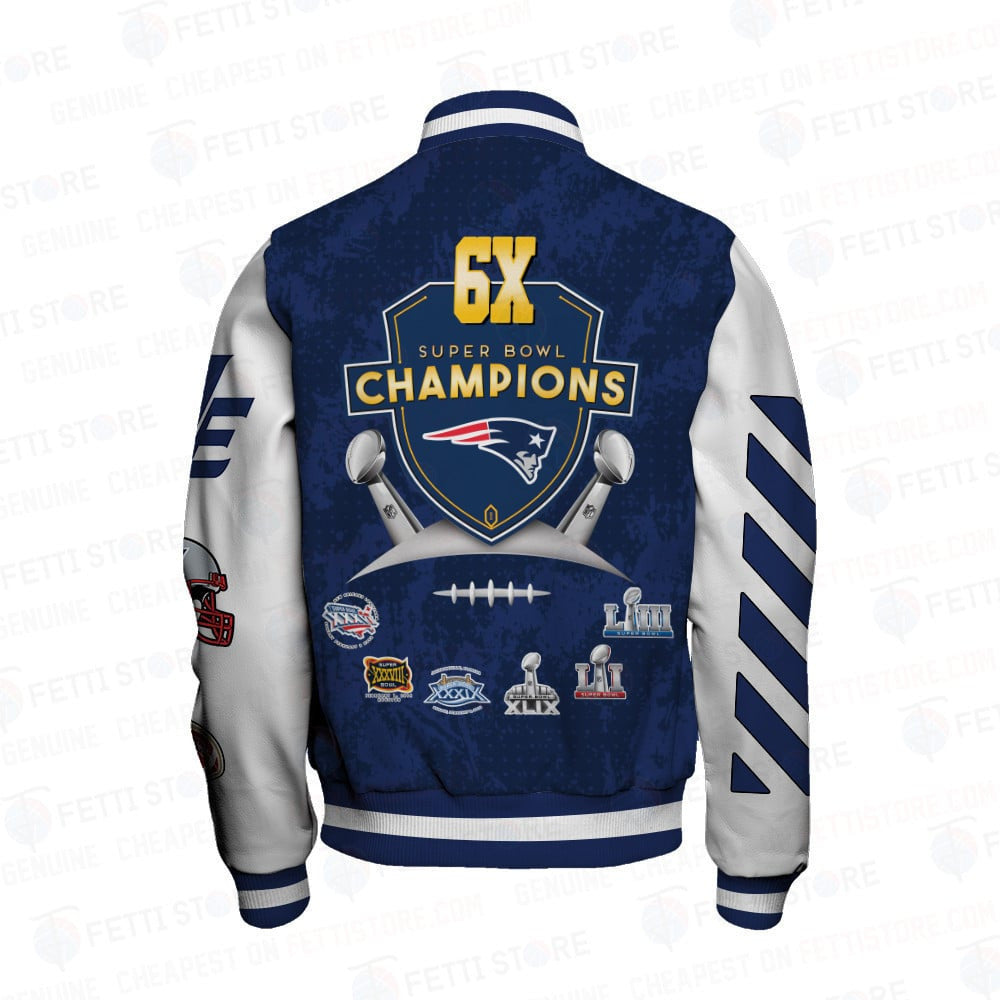 New England Patriots National Football Conference Unisex Varsity Jacket  AZBTVJK000043