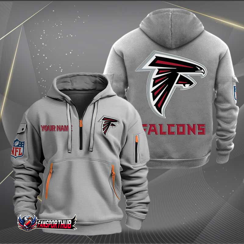 Atlanta Falcons New Personalized Quarter Zip Hoodie Limited Edition AZBTQZH000210