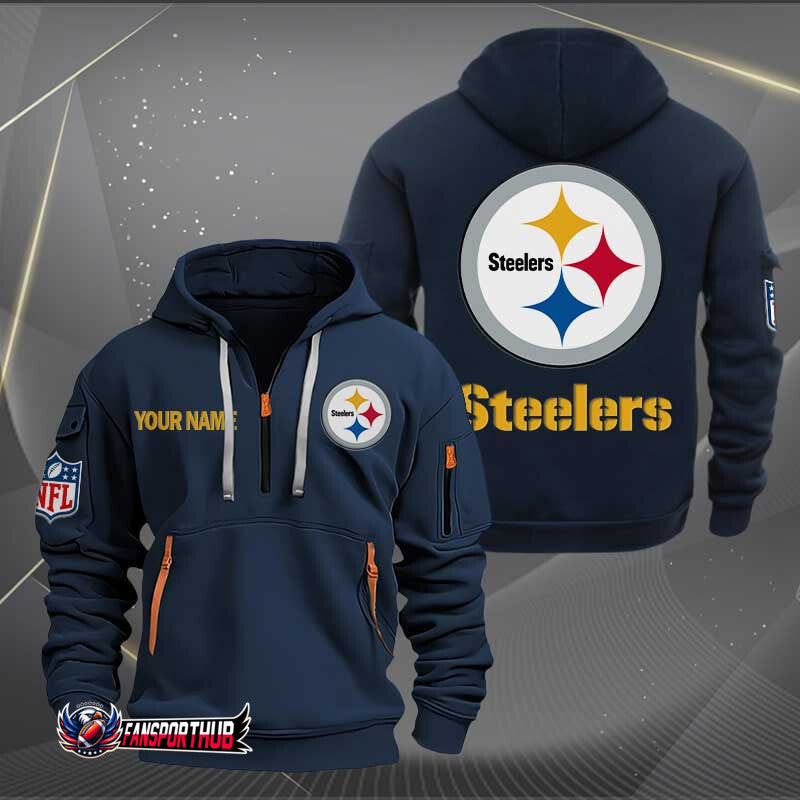 Pittsburgh Steelers New Personalized Quarter Zip Hoodie Limited Edition AZBTQZH000215