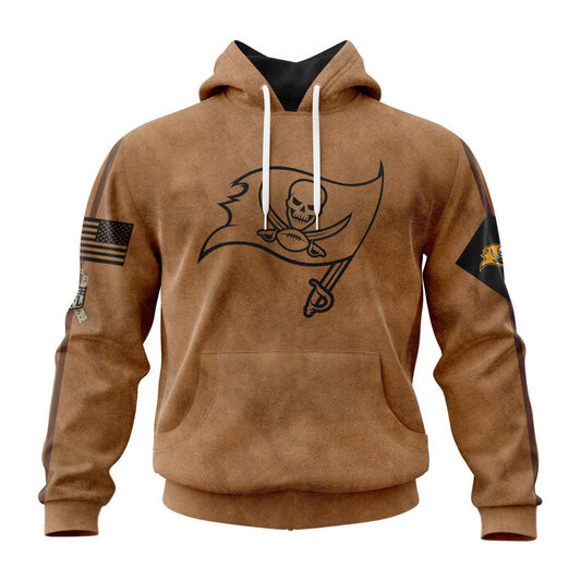 Tampa Bay Buccaneers Personalized Salute To Service Club Hoodie AZBTHD000008