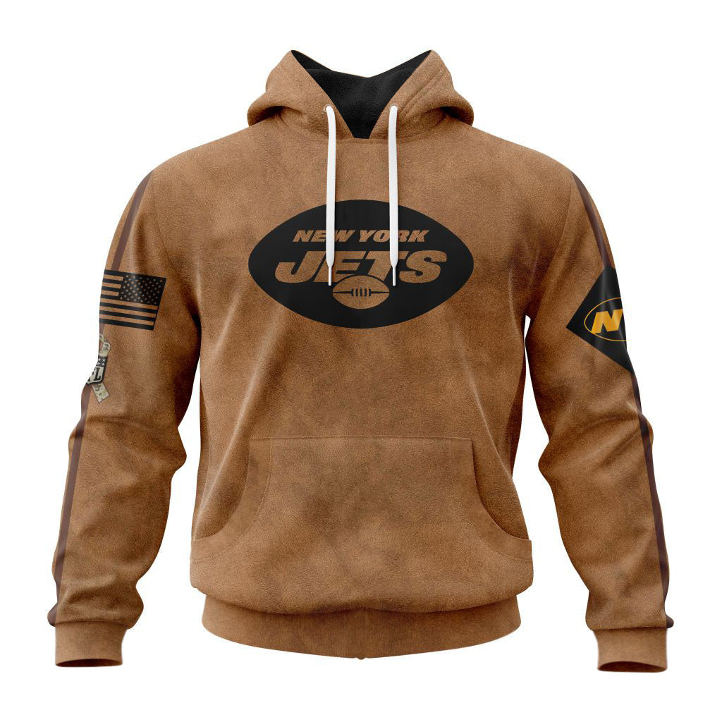 New York Jets Personalized Salute To Service Club Hoodie AZBTHD000025