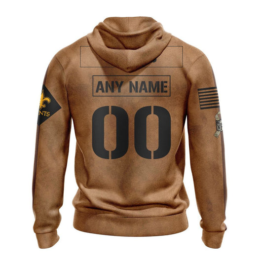 New Orleans Saints Personalized Salute To Service Club Hoodie AZBTHD000007