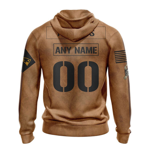 New England Patriots Personalized Salute To Service Club Hoodie AZBTHD000015