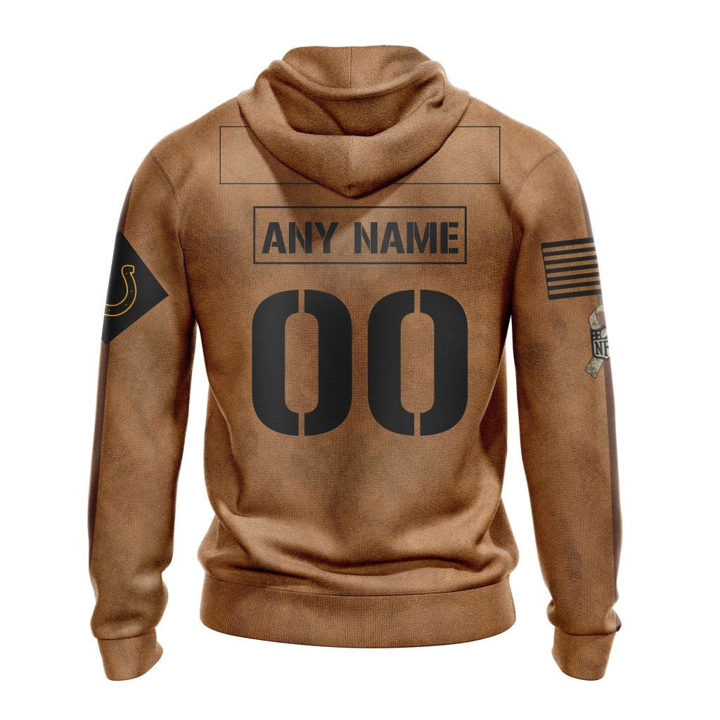 Indianapolis Colts Personalized Salute To Service Club Hoodie AZBTHD000030