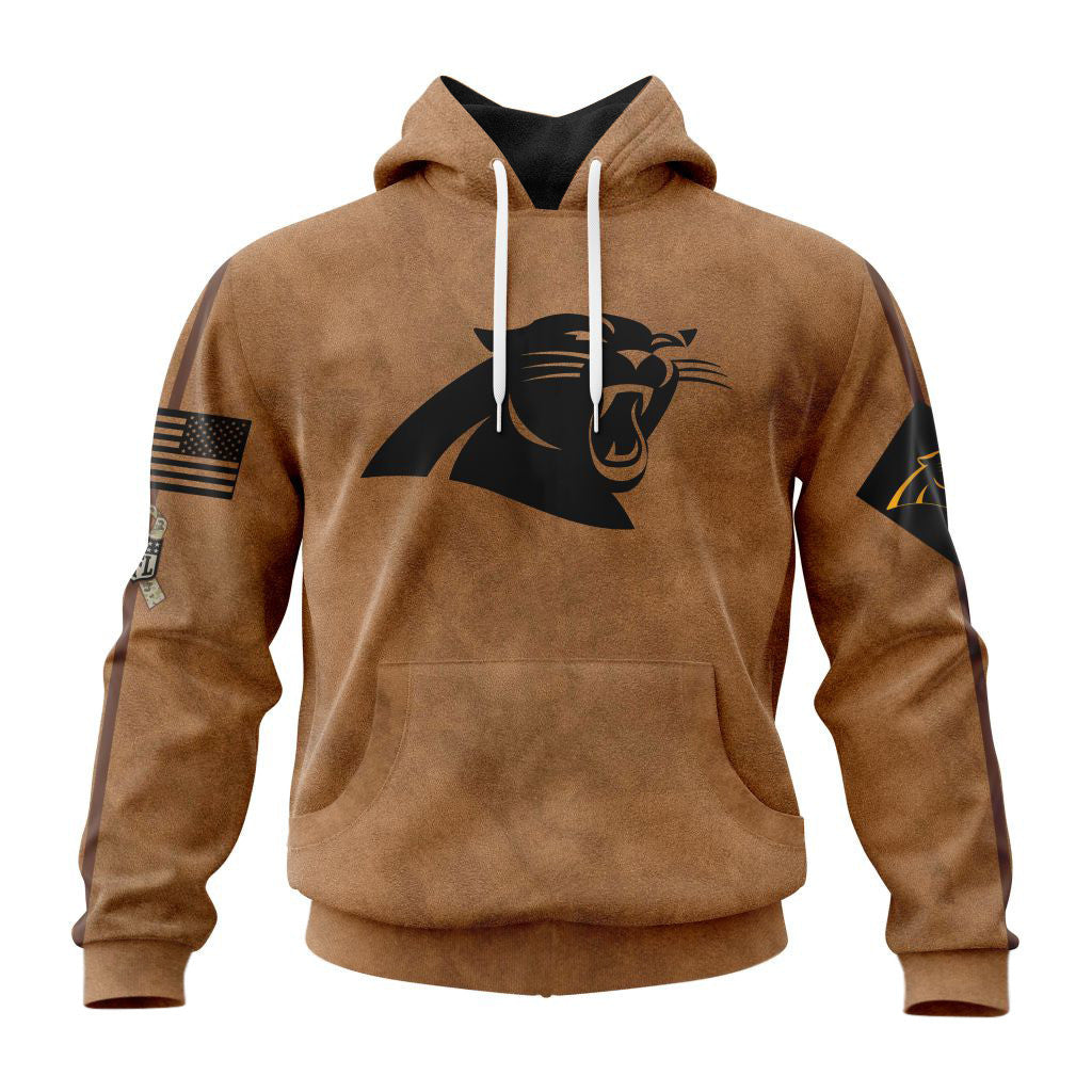 Carolina Panthers Personalized Salute To Service Club Hoodie AZBTHD000029