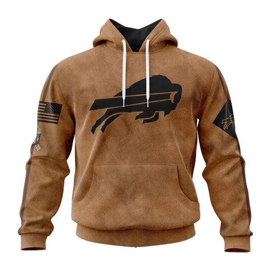 Buffalo Bills Personalized Salute To Service Club Hoodie AZBTHD000022