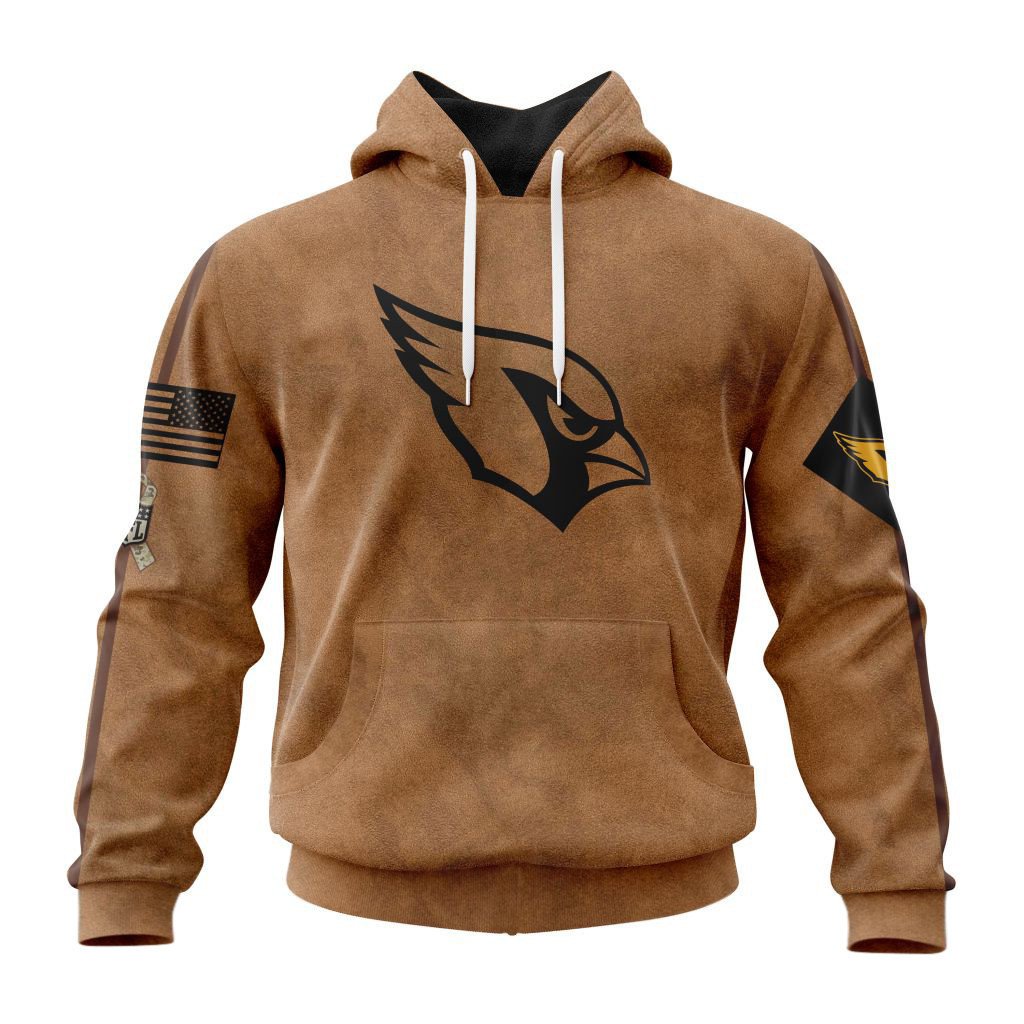 Arizona Cardinals Personalized Salute To Service Club Hoodie AZBTHD000011