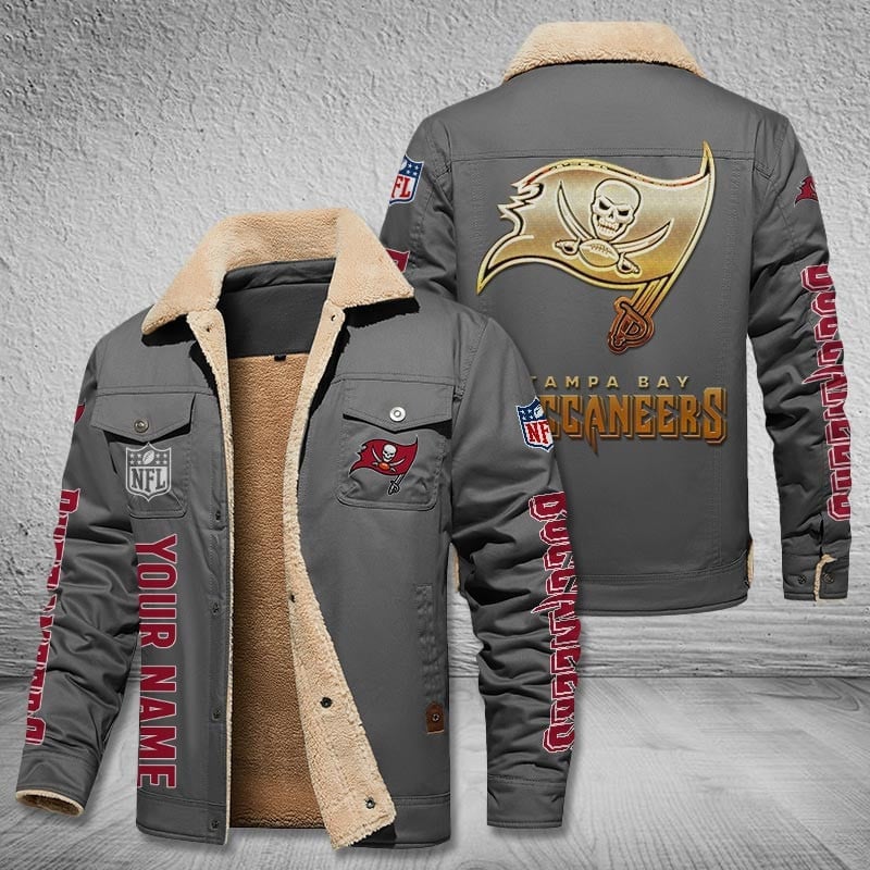 Tampa Bay Buccaneers New Personalized Winter Fleece Bomber Jacket  AZBTWFBJ000051