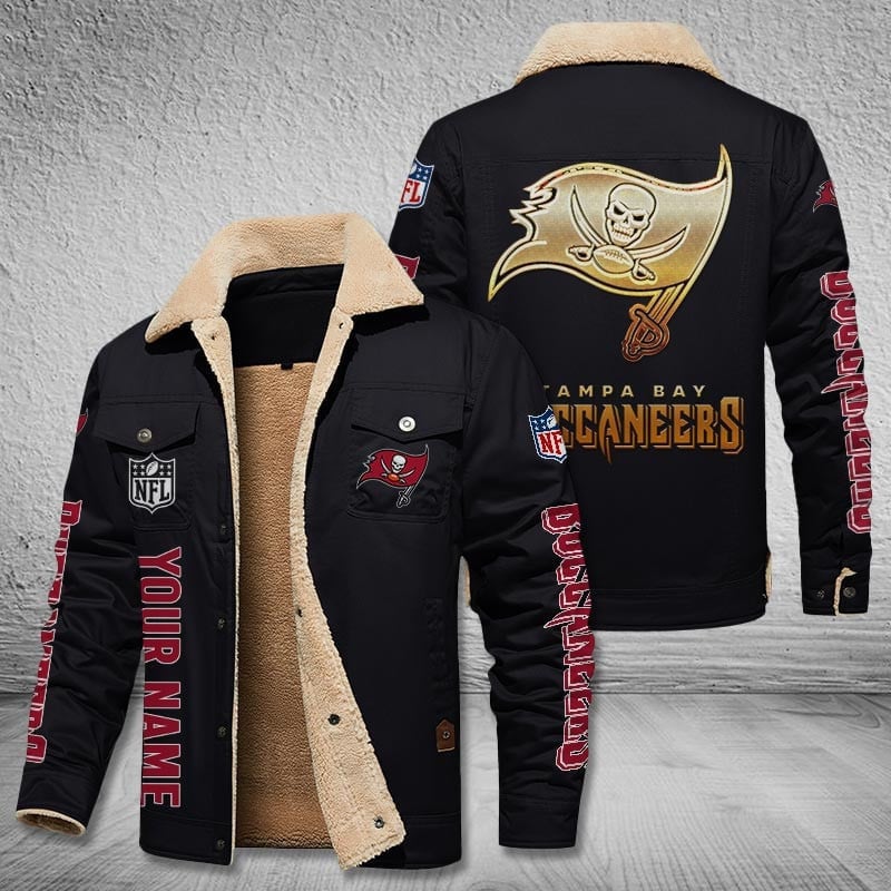 Tampa Bay Buccaneers New Personalized Winter Fleece Bomber Jacket  AZBTWFBJ000051