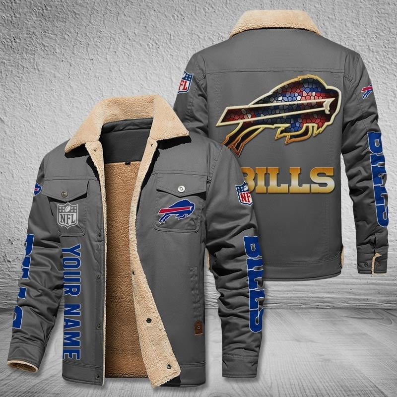 Buffalo Bills New Personalized Winter Fleece Bomber Jacket  AZBTWFBJ000048