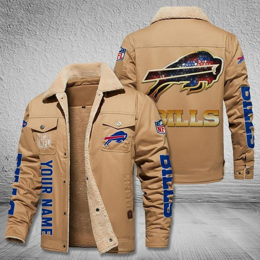 Buffalo Bills New Personalized Winter Fleece Bomber Jacket  AZBTWFBJ000048
